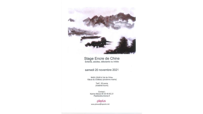 Stage Encre de Chine : enfants, adultes, débutants ou initiés - Commune de  Val-de-Virieu