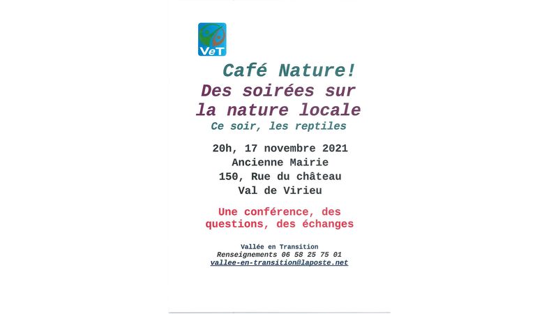 Café Nature ! Des soirées sur la nature locale