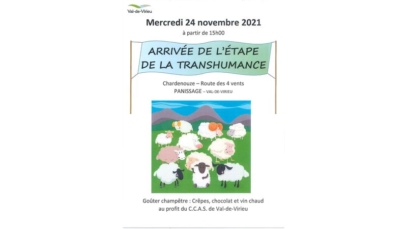 Arrivée de l'étape de la Transhumance