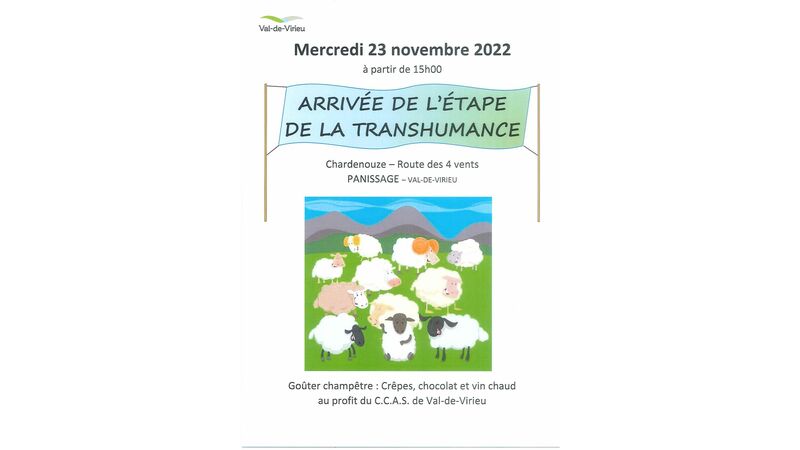 Arrivée de l'étape de la Transhumance