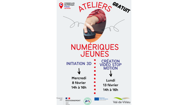 Ateliers Numériques Jeunes - Vacances d'hiver