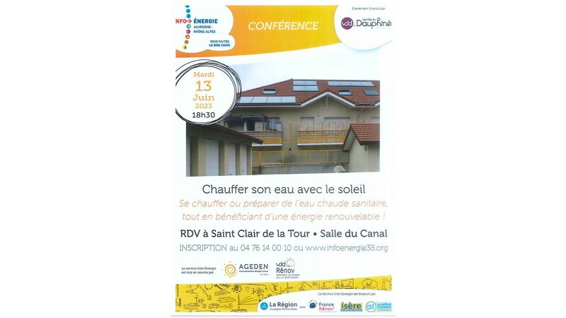 Conférence : chauffer son eau avec le soleil