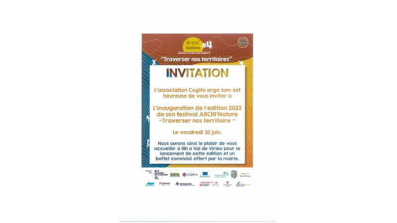 Inauguration de l'édition 2023 de son festival ARCHI'Nature "Traverser nos territoires"