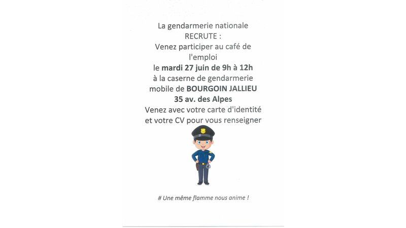 La Gendarmerie Nationale recrute