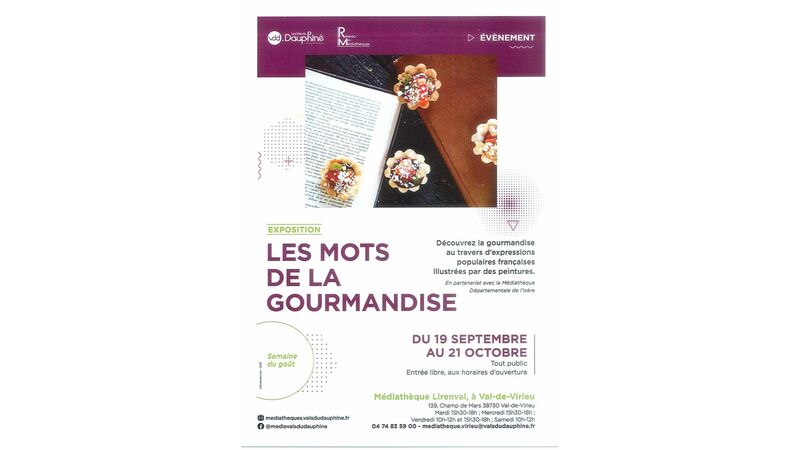 Exposition : LES MOTS DE LA GOURMANDISE