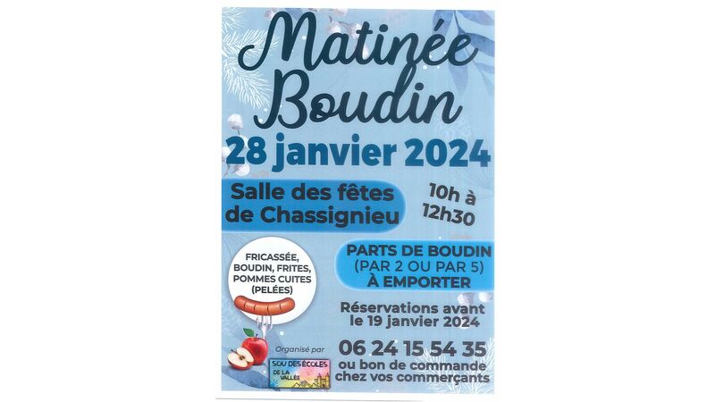 Matinée boudin