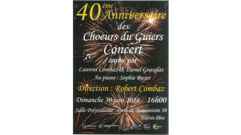 40ème Anniversaire des Choeurs du Guiers : Concert