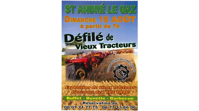 Défilé de vieux tracteurs