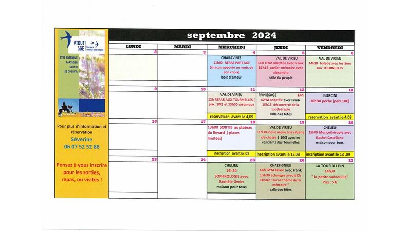 Programme ATOUT AGE SEPTEMBRE 2024