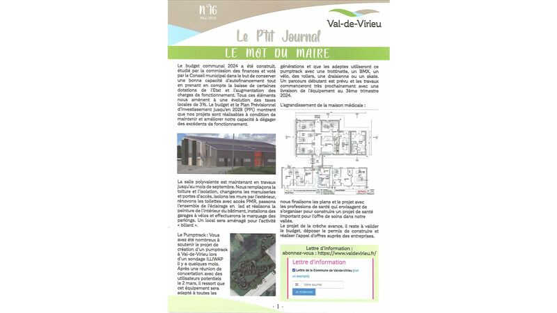 Le P'tit Journal N°16 - Mai - Juin - Juillet - Août 2024