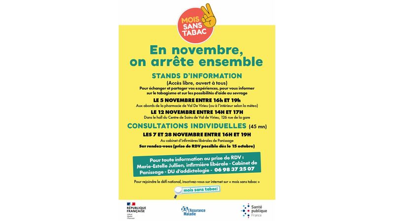 Mois sans tabac : en novembre on arrête ensemble