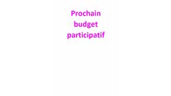 Prochain budget participatif