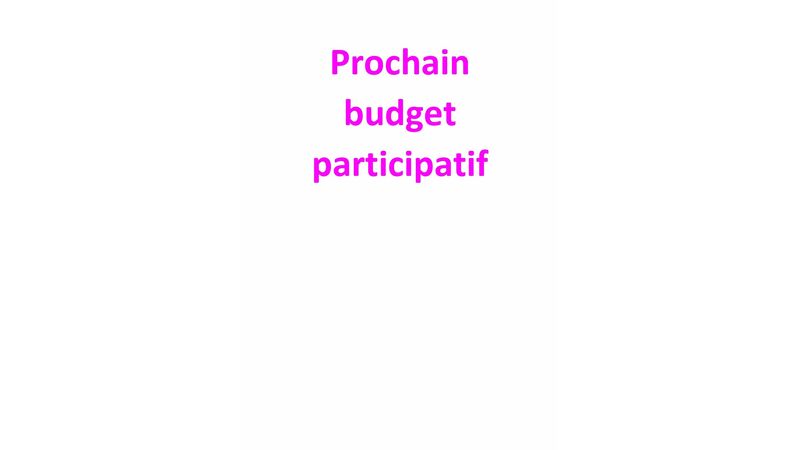 Prochain budget participatif