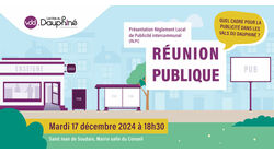 Réunion Publique : Présentation Règlement Local de Publicité Intercommunal (RLPi)