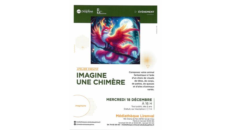 Atelier créatif : IMAGINE UNE CHIMERE