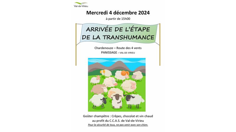 Arrivée de l'étape de la Transhumance