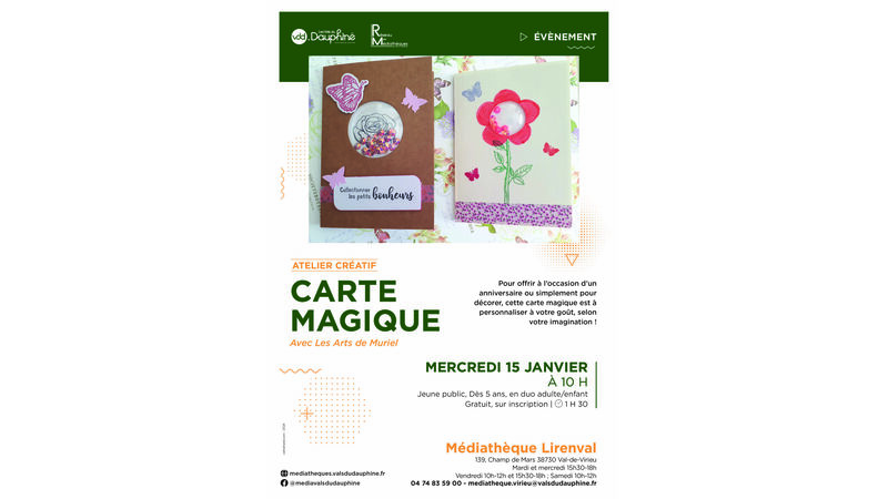 Atelier créatif : CARTE MAGIQUE