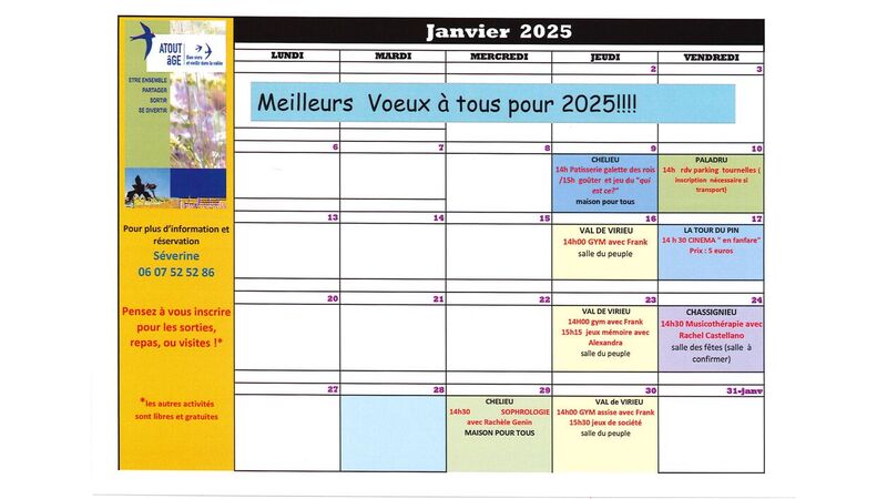 Programme ATOUT AGE JANVIER 2025