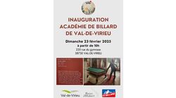 Inauguration Académie de Billard de Val-de-Virieu