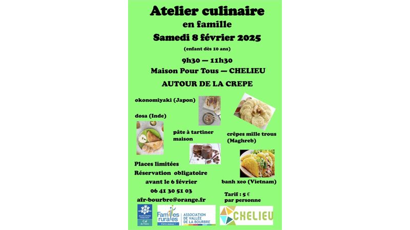 Atelier culinaire en famille