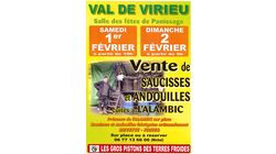 Vente de saucisses et andouilles cuites à l'alambic