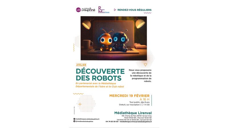 Atelier : DECOUVERTE DES ROBOTS