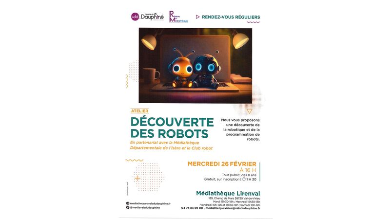 Atelier : DECOUVERTE DES ROBOTS