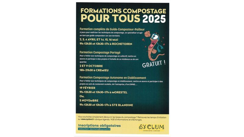 FORMATIONS COMPOSTAGE POUR TOUS 2025