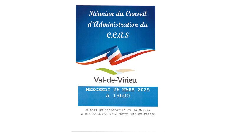 Réunion du Conseil d'Administration du C.C.A.S