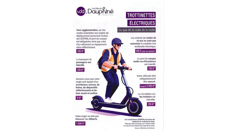 TROTTINETTES ELECTRIQUES : ce que dit le code de la route