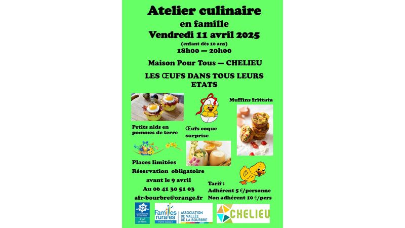 Atelier culinaire en famille