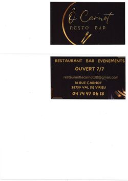 Ô Carnot - RESTO BAR